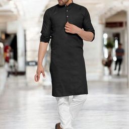 ANUJ FASHION Men Blended Straight Kurtas-picture-9