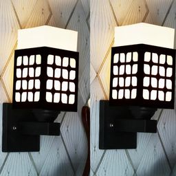 Gojeeva Brown Wood Square Wall Lamps-picture-26