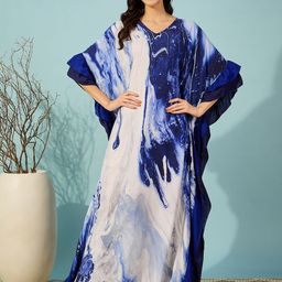 The Kaftan Company Printed Maxi Nightdress-image-4