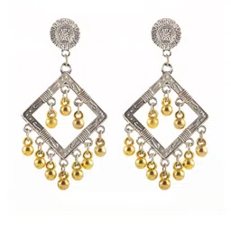 Creative Frogs Silver-Plated Alloy Jhumkas-image-24