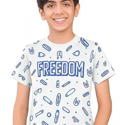 ACTLIVE Boys White Cotton Half Sleeve Casual T-shirt-picture-4