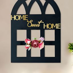 Art Street Black MDF Window style Wall Decor-image-92