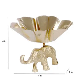 Amaya Decors Gold-Toned Set of 4 Candle Holder-17