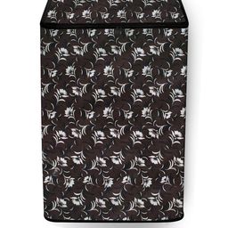 The Furnishing Tree Washing Machine Cover Floral Pattern Dark Brown Compatible for Whirlpool 10.5 K-image-99