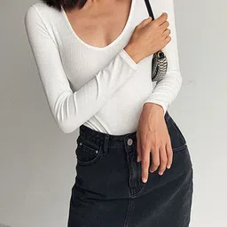 LULU & SKY V-Neck Bodysuit-picture-30