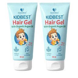 HealthBest Set Of 2 Kidbest Hair Gel With Organic Argan Oil - 50 ml Each-image-80