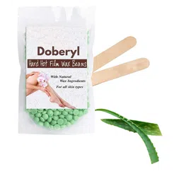 Doberyl Aloe Vera Hard Hot Film Wax Beans With Spatula - 100 g-19