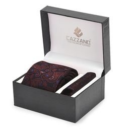 Cazzano Men Accessory Gift Set Of Tie & Pocket Square-image-72