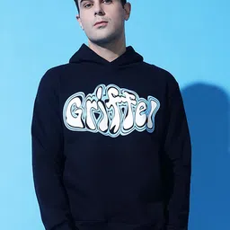 GRIFFEL Men Printed Long Sleeves Hooded Pullover Sweatshirt-picture-56