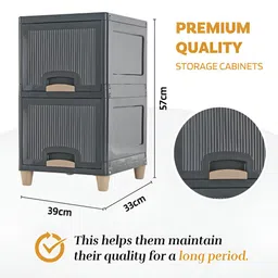 RUBOXA Grey Set of 2 Regular Drawer Organiser Organisers image 4