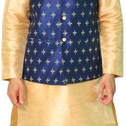 House of Aqss Men Floral Printed Regular Kurta with Trousers-picture-34