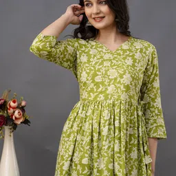 NISHABD Floral Print Cotton Top-picture-34