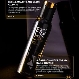 Rock on Set Of 2 Elegance Long Lasting Body Spray - 150 ml Each image 5