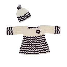 ayanfashion Cream Wool Jumper Dress-picture-2