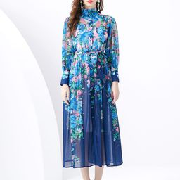 JC Collection Floral Printed Fit & Flare Midi Dress-picture-24
