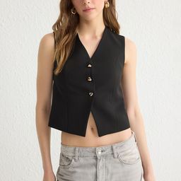 Trendyol V-Neck Woven Waistcoat-picture-13