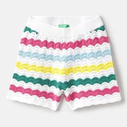 United Colors of Benetton Girls Striped Shorts-image-100