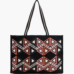 Anouk Women Geometric Printed Structured Cotton Shoulder Bag-57