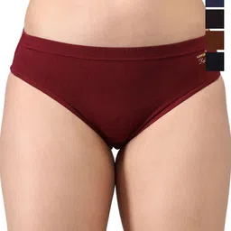 KANSAL Pack Of 5 Cotton Mid-Rise Hipster Briefs 9-KJL_P5-image-91