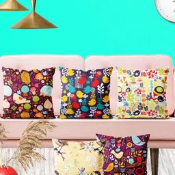 ArtzFolio Multicoloured Set of 5 Square Cushion Covers-image-72