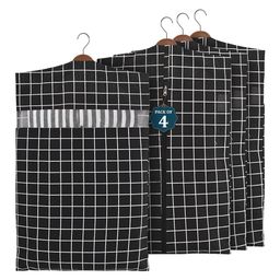 Kuber Industries Black Set of 4 Regular Multi-Utility Organisers-40