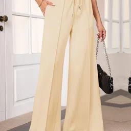 Q-rious Women Flared Wide Leg Trousers-image-31