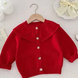 LULU & SKY Girls Ribbed Cardigan-image-57
