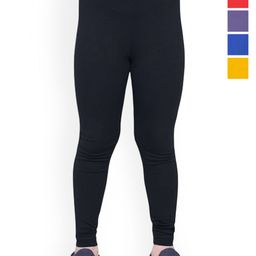 FRENCH KLEIDER Girls Pack Of 5 Mid-Rise Chudidar-Length Leggings-image-95