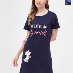 Christy World Women Pack of 2 Typography Printed Round Neck Cotton T-shirt-image-96
