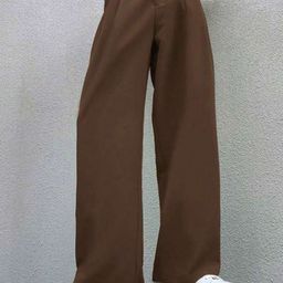 Next One Women Smart Straight Fit High-Rise Easy Wash Pleated Trousers-picture-43
