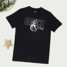 Pantaloons Junior Boys Typographic Printed Round Neck Pure Cotton T-shirt-image-13