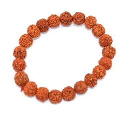 Divine souvenirs Unisex Artificial Beaded Elasticated Wooden Bracelet-38