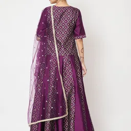 studio rasa Printed Block Print Ready to Wear Lehenga & Blouse With Dupatta image 5
