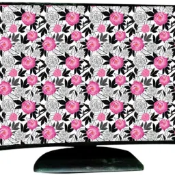 RS Creations Desktop Computer Cover Full Set for 19 inch Computer Monitor, Keybord (8*18 Inch) and CPU (7.5*18*16 Inch) - CC-19-IN-ROSE_P1 image 2