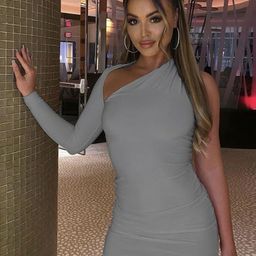 StyleCast One Shoulder Bodycon Dress-image-36