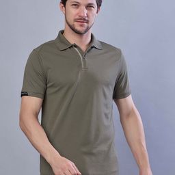 SPORT SUN Striped Polo Collar T-shirt-image-69