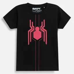 RASPY Boys Pack Of 2 Graphic Printed Round Neck Pure Cotton Regular Fit T-Shirts-50