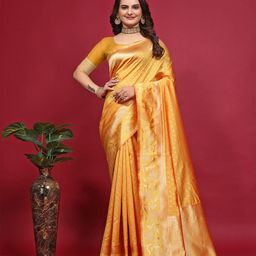 Melok Woven Design Zari Art Silk Banarasi Saree-image-42