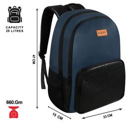 BIGBERRY Men Leatherite Backpack with Multiple Compartments image 4
