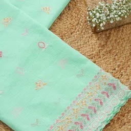 Soch Ethnic Motifs Embroidered Dupatta With Thread Work image 3