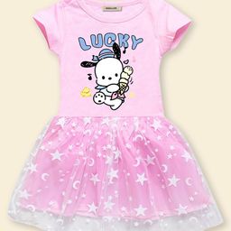 INCLUD Girls Star Print Fit & Flare Dress-image-14