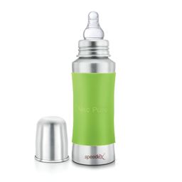 Speedex Green & Silver-Toned Single Stainless Steel Solid Water Bottle-image-90