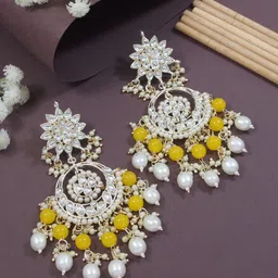 I Jewels Contemporary Drop Earrings-34