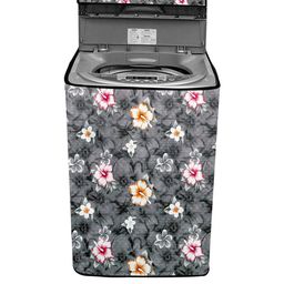 The Furnishing Tree Washing Machine Cover Floral Grey Compatible for Godrej 6.5 Kg Fully-Automatic-image-44