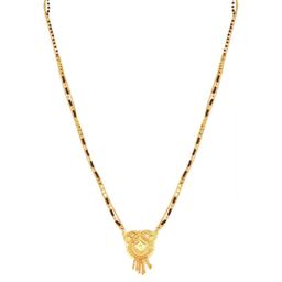 SHANKHRAJ MALL Gold-Plated Alloy Mangalsutra-image-94