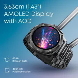 fastrack Radiant FX3 BT Calling 1.43 AMOLED Working Crown BT Calling IP67 Smart Watch image 2