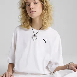 Puma Wardrobe Essentials Oversized Cotton Short Tee-image-83