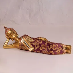 Art Street Gold-Toned Buddha Idol Showpiece-17