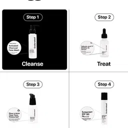 Underated Activated Charcoal Face Wash With Niacinamide For Skin Hydration- 100 g image 3
