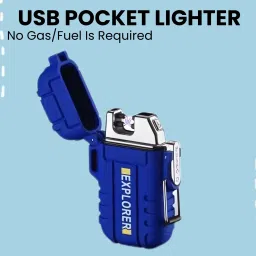 Explorer USB (Cigaratte Lighter)Windproof Flameless ARC Rechargeable LighterA177 Explorer USB (Cigaratte Lighter)Windproof Flameless ARC Rechargeable LighterA177 Pocket Lighter-image-67